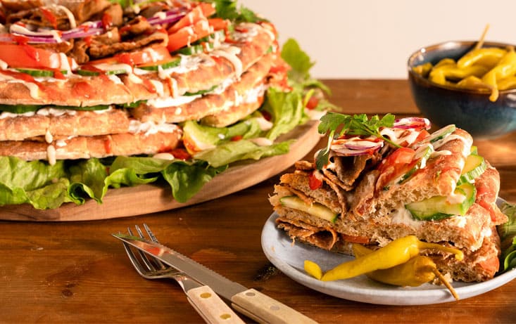 Kebabsmörgåstårta på Hönökaka  - Recept | Pågen